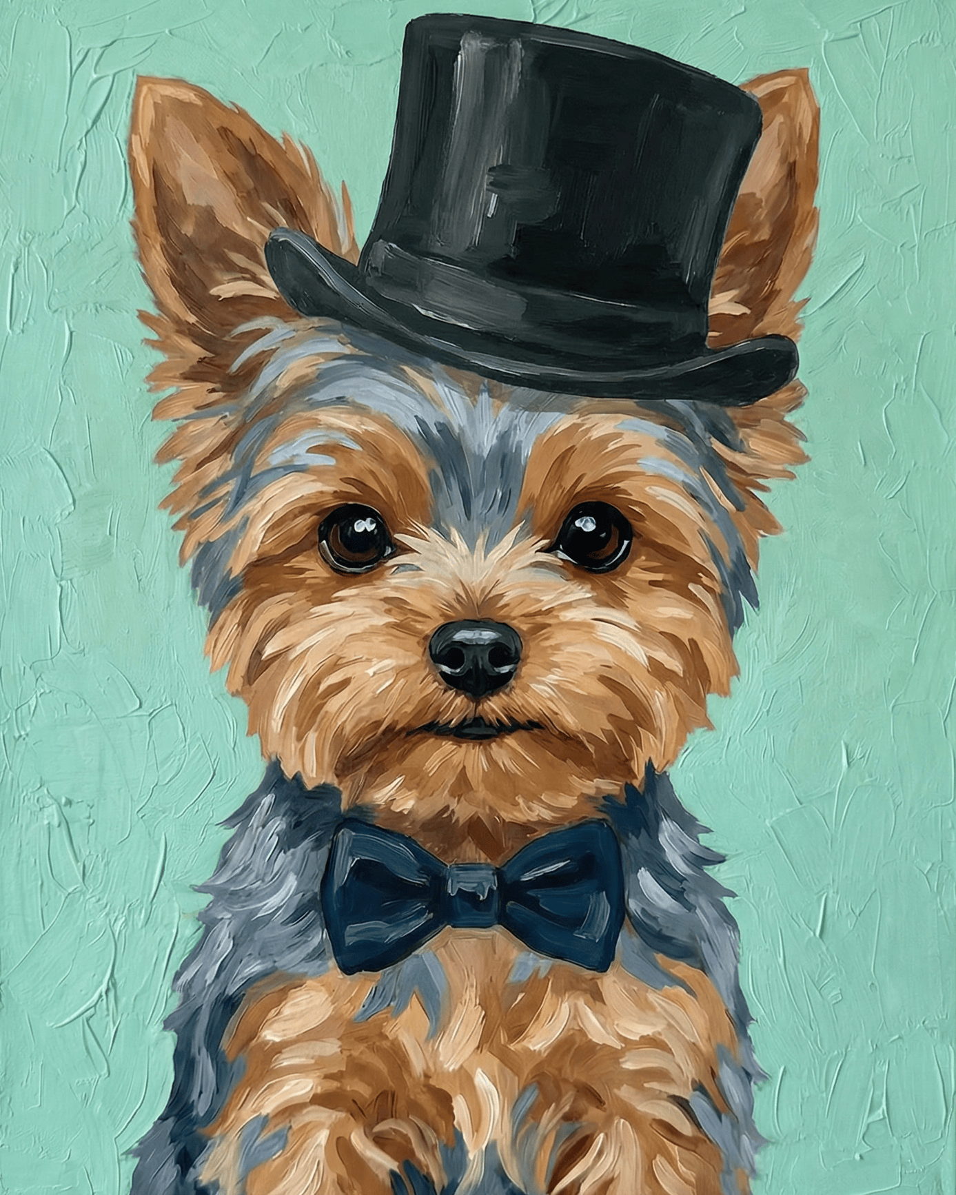 Yorkshire Terrier | "Blooming Pets" Original Paint by Numbers (16"x20" / 40x50cm)