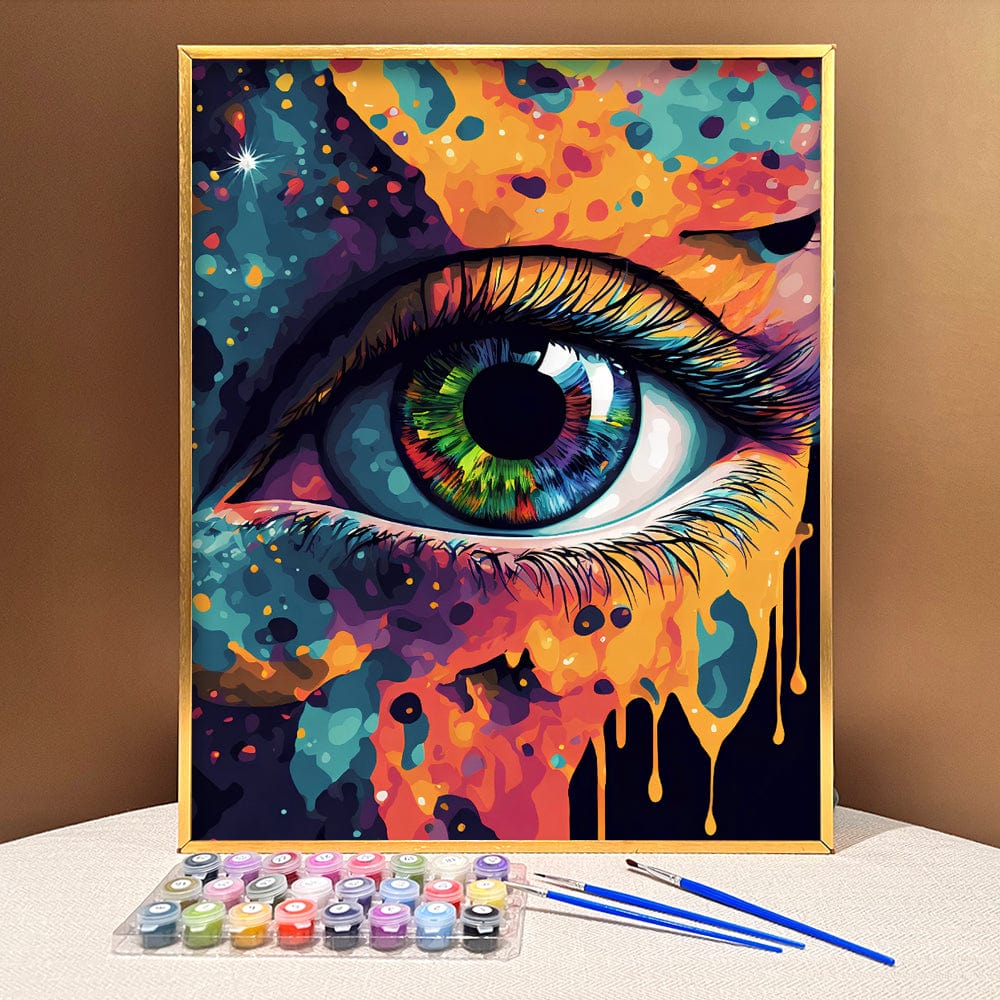 【New Year Sale】 ColourMost™ DIY Painting By Numbers (EXCLUSIVE) - Mystical  Colorful Eye (16x20)