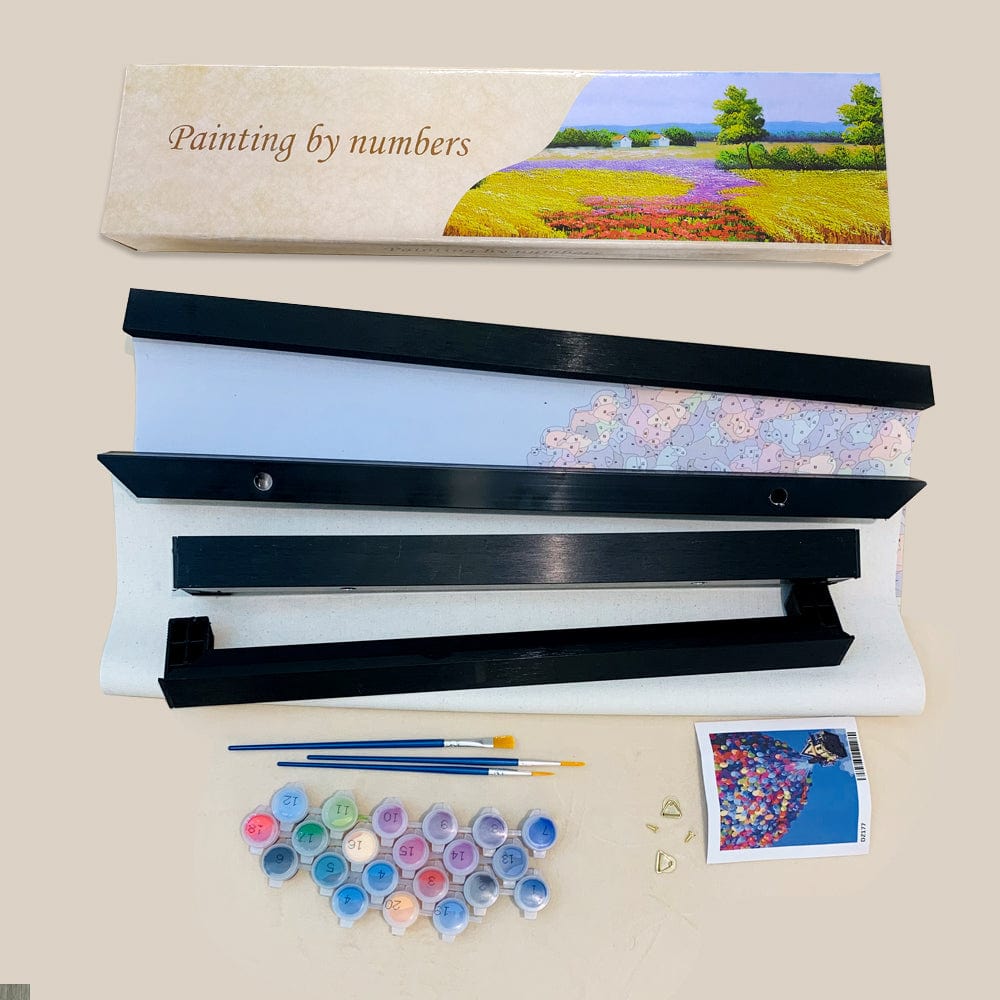 DIY Painting By Numbers - Countryside scenery