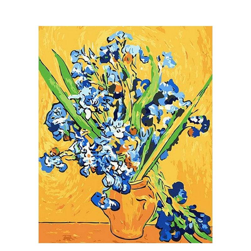 DIY Painting By Numbers -Van Gogh-Iris(16"x20" / 40x50cm)