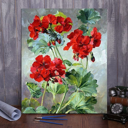 ColourMost™ DIY Painting By Numbers -Rose Geranium (16"x20")