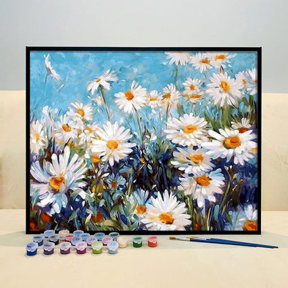 DIY Painting By Numbers - Chrysanthemum (16"x20" / 40x50cm)
