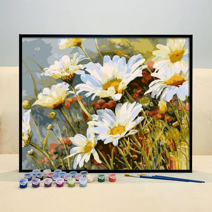 DIY Painting By Numbers - Chrysanthemum (16"x20" / 40x50cm)