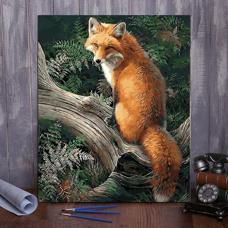 DIY Painting By Numbers - Fox (16"x20" / 40x50cm)