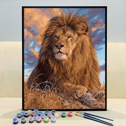DIY Painting By Numbers - Lion King