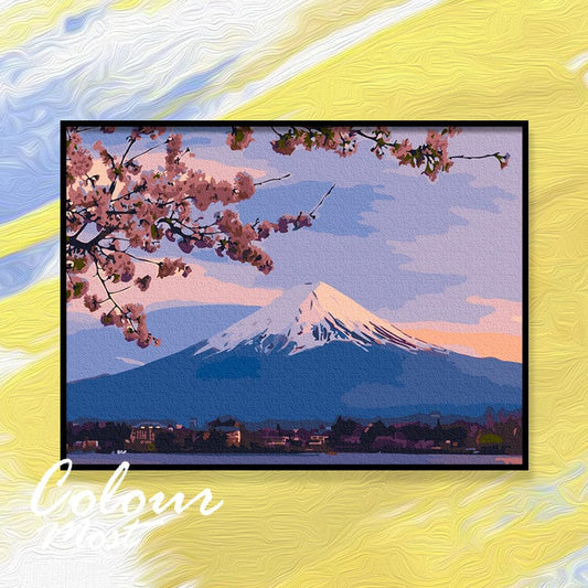 DIY Painting By Numbers - Mount Fuji (16"x20" / 40x50cm)