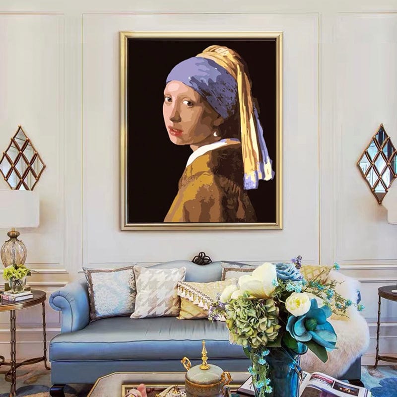 DIY Painting By Numbers -Girl With A Pearl Earring 
