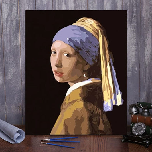 DIY Painting By Numbers -Girl With A Pearl Earring 