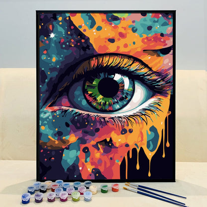 ColourMost™ DIY Painting By Numbers (EXCLUSIVE) - Mystical Colorful Eye (16"x20")