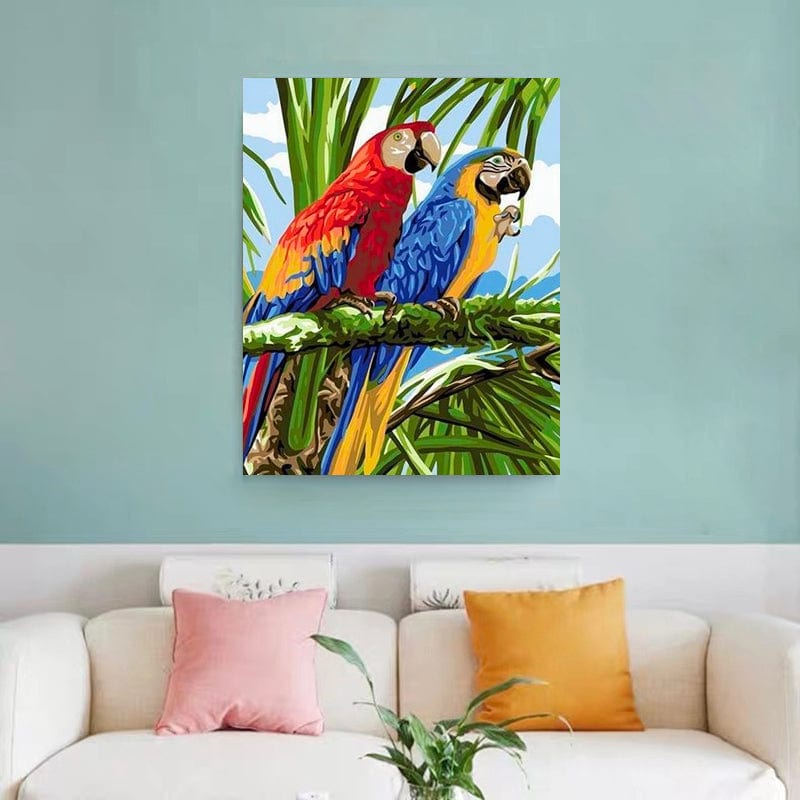 DIY Painting By Numbers - Birds (16"x20" / 40x50cm)