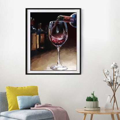 DIY Painting By Numbers - Red wine (16"x20" / 40x50cm)