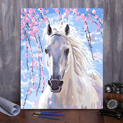 DIY Painting By Numbers - Horse (16"x20" / 40x50cm)