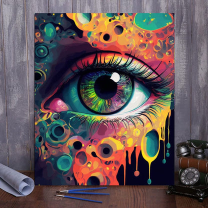 ColourMost™ Mystical Eyes Collection (EXCLUSIVE) - Retro Futuristic Eye (16"x20")