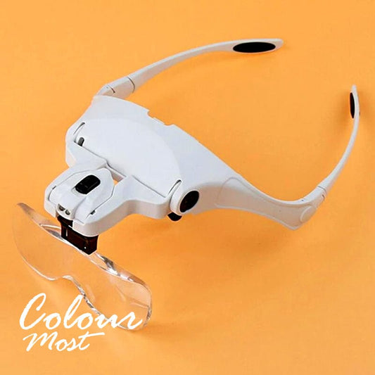 Magnifying Glasses LED Lighted Headband Magnifier Lamp