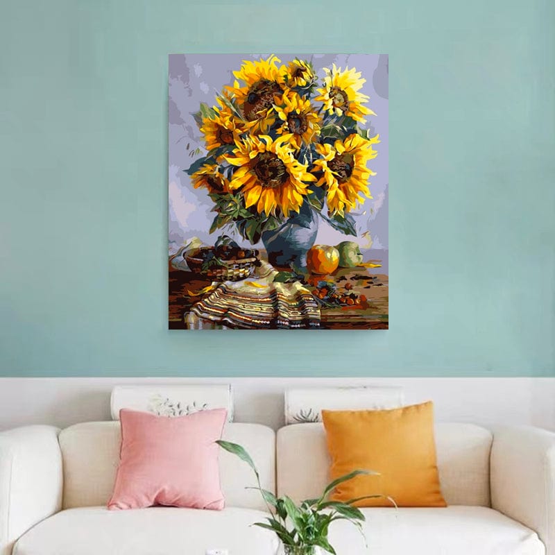 DIY Painting By Numbers - SunFlower