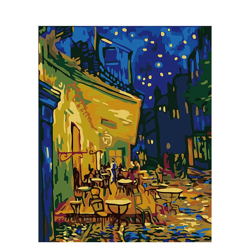 DIY Painting By Numbers -Van Gogh-Coffee House (16"x20" / 40x50cm)