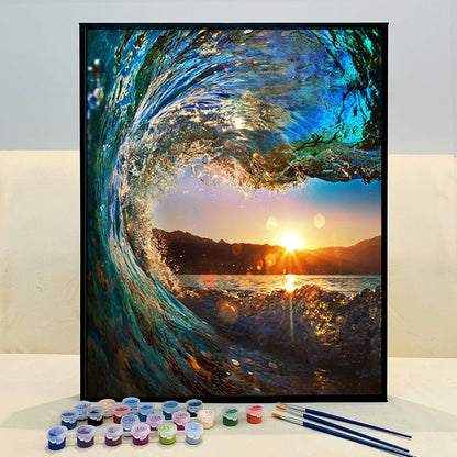 DIY Painting By Numbers - Ocean