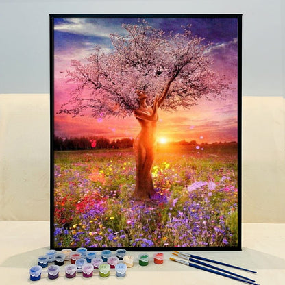 DIY Painting By Numbers - Goddess Tree