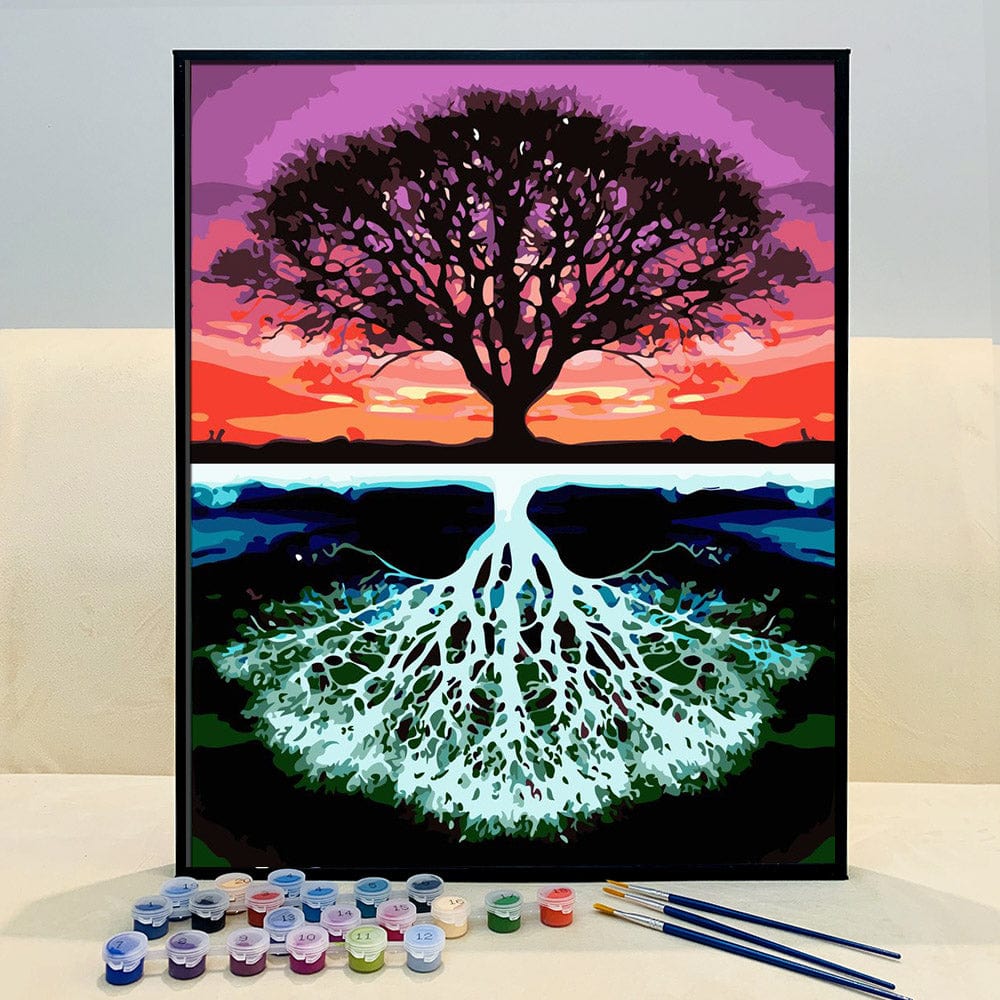 DIY Painting By Numbers - Tree of mind