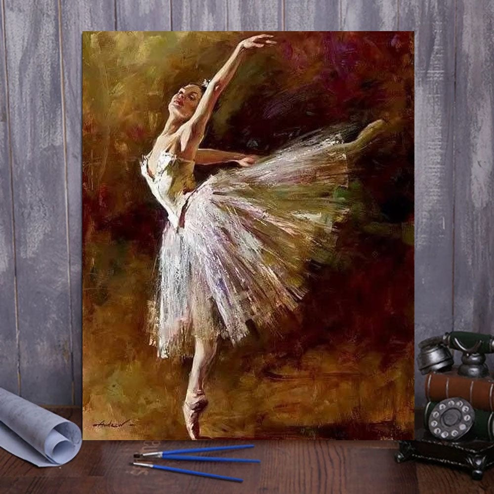 DIY Painting By Numbers -Ballet dancer