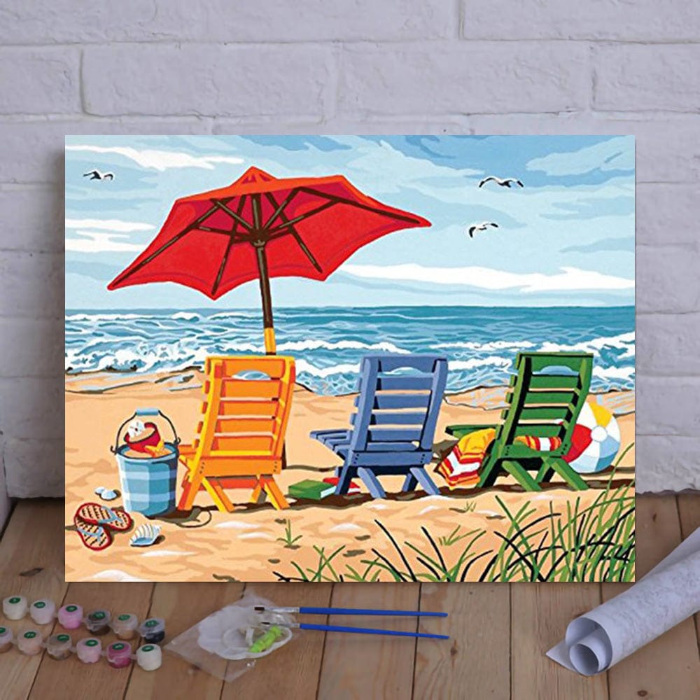 DIY Painting By Numbers -Vacation