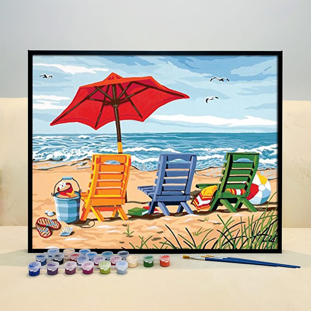 DIY Painting By Numbers -Vacation