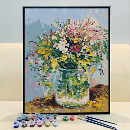 DIY Painting By Numbers - 'Symphony of Flowers'