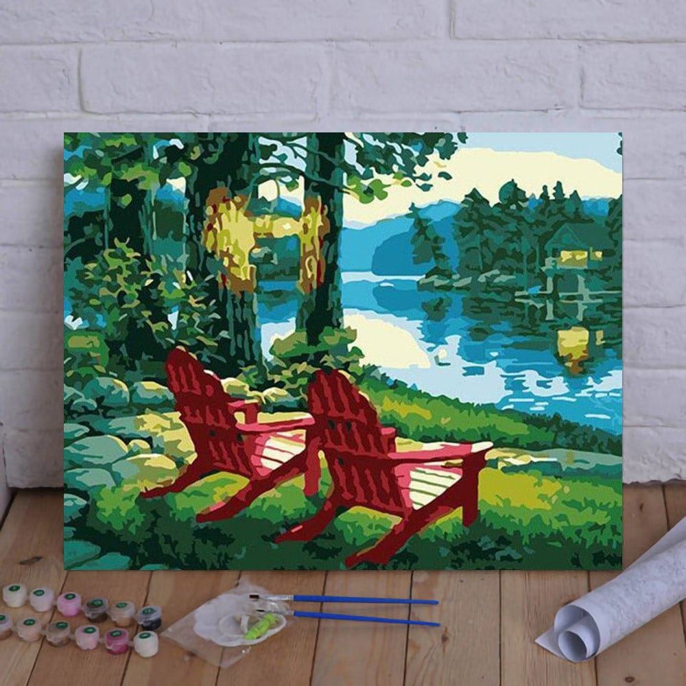 DIY Painting By Numbers -Chairs