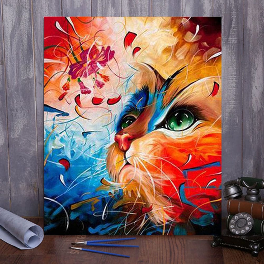 DIY Painting By Numbers - Color Cat