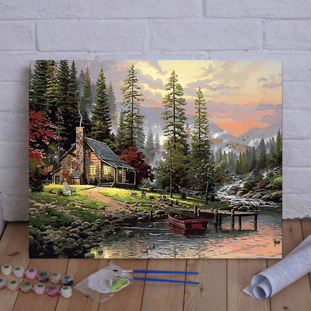 【New Year Sale】 DIY Painting By Numbers -Fairy tale house