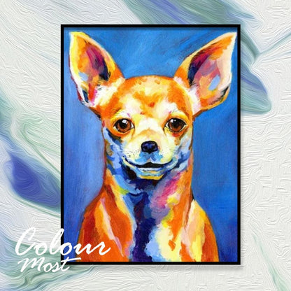DIY Painting By Numbers -Color dog (16"x20" / 40x50cm)