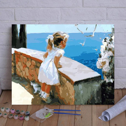 DIY Painting By Numbers - Little Girl