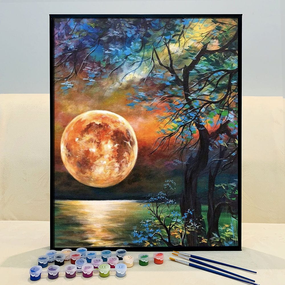 DIY Painting By Numbers - Moonlight