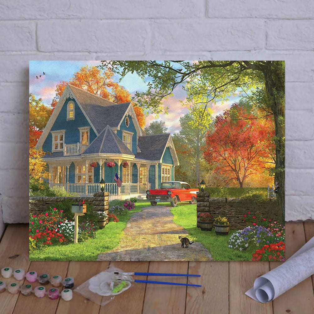 DIY Painting By Numbers -Country Villa