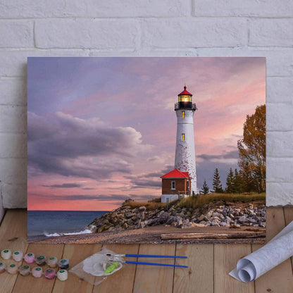 DIY Painting By Numbers -Lighthouse
