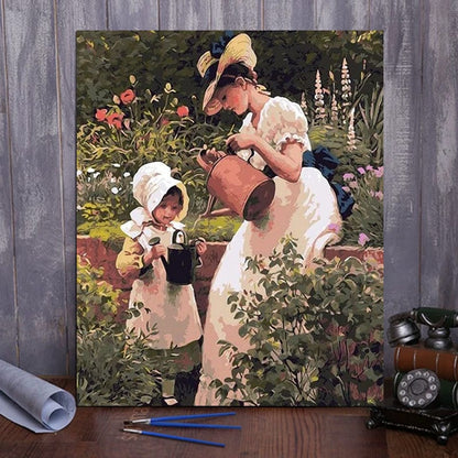 ColourMost™ DIY Painting By Numbers - Mother and daughter (16"x20")