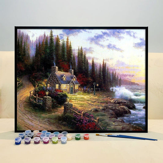 DIY Painting By Numbers - Rural Landscape