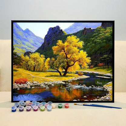 DIY Painting By Numbers -Beautiful scenery