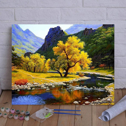 DIY Painting By Numbers -Beautiful scenery