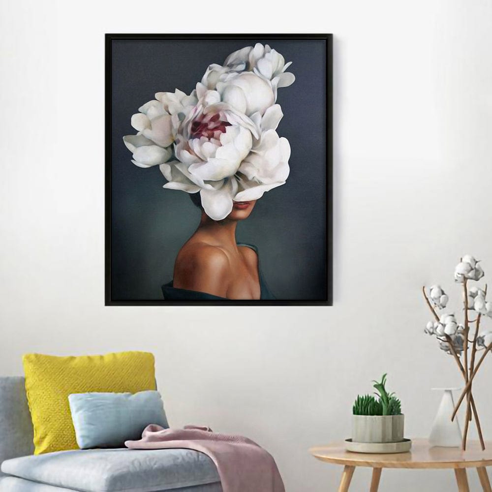 DIY Painting By Numbers -Flowers and Girl-C