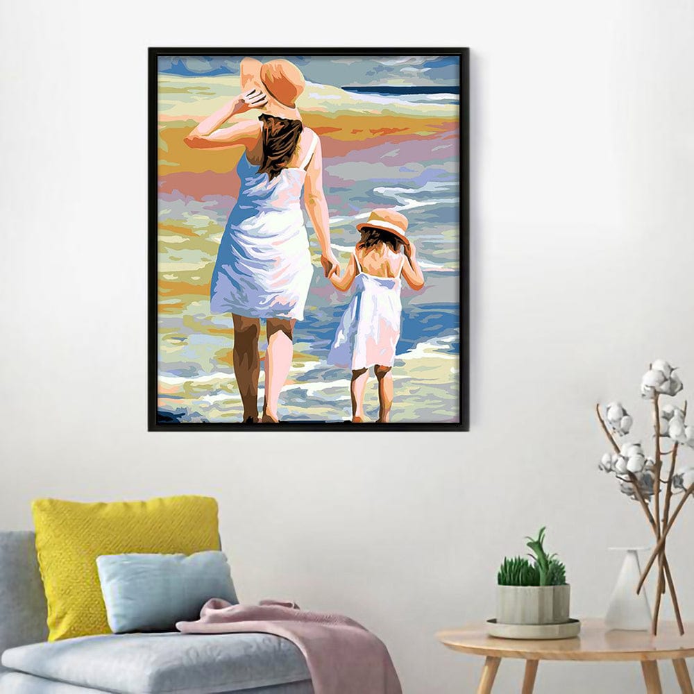 DIY Painting By Numbers - Mother And Daughter