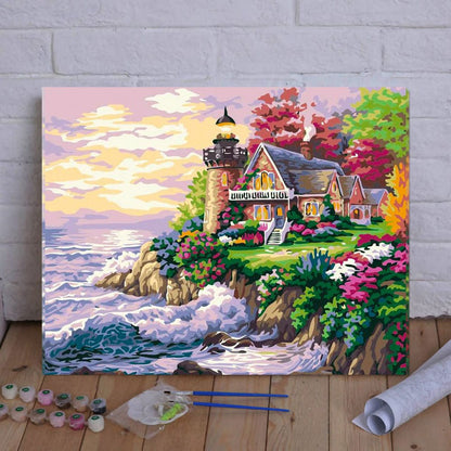 DIY Painting By Numbers - Lake House