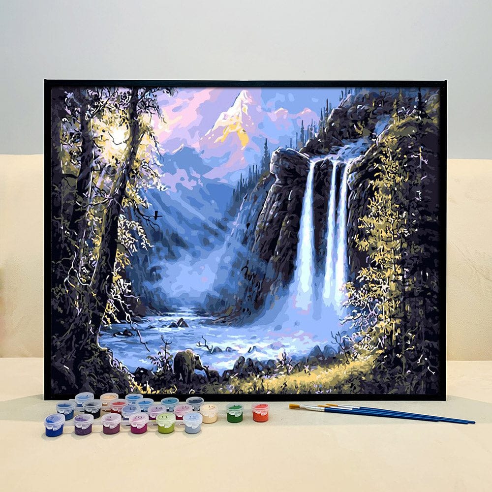 DIY Painting By Numbers - Fairyland Waterfall