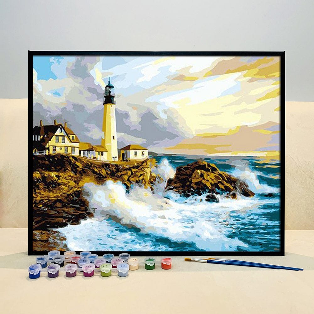 DIY Painting By Numbers - Lighthouse