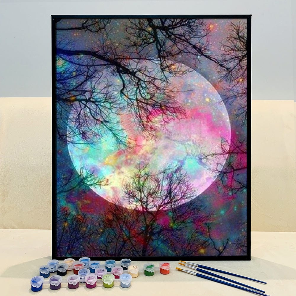 DIY Painting By Numbers - Color Moon