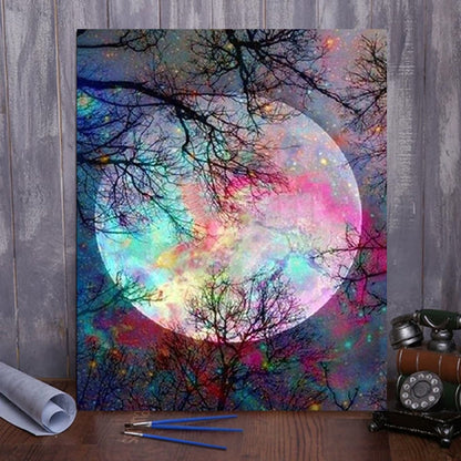 DIY Painting By Numbers - Color Moon