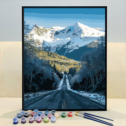 DIY Painting By Numbers - Highway landscapes