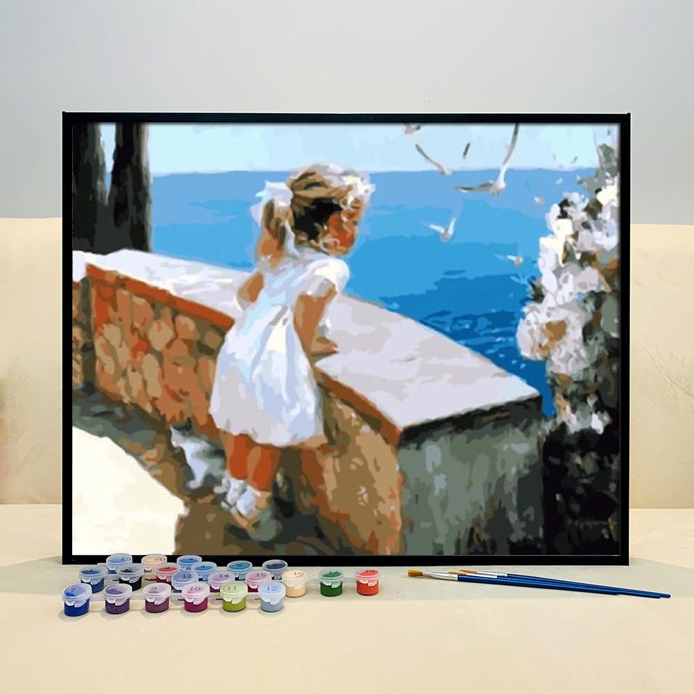 DIY Painting By Numbers - Little Girl