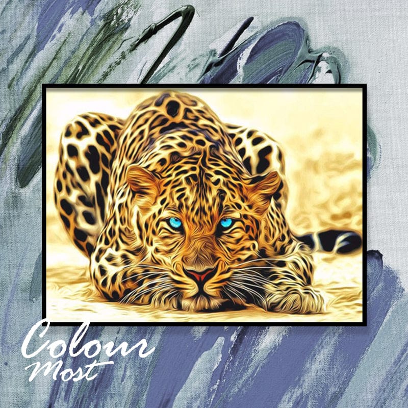 DIY Painting By Numbers - Leopard (16"x20" / 40x50cm)