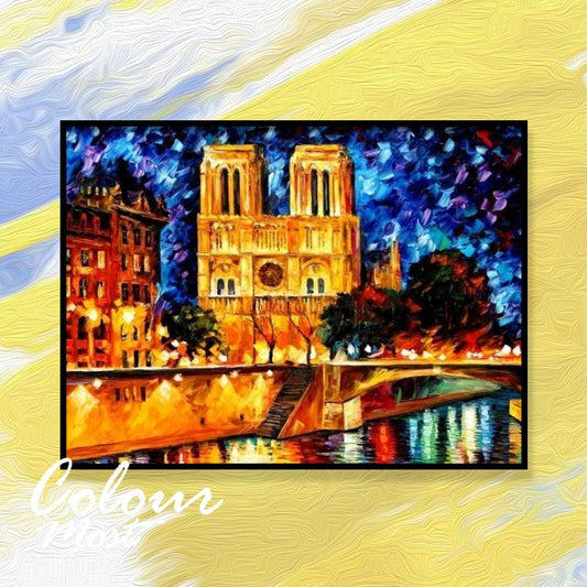DIY Painting By Numbers - Notre Dame de Paris (16"x20" / 40x50cm)